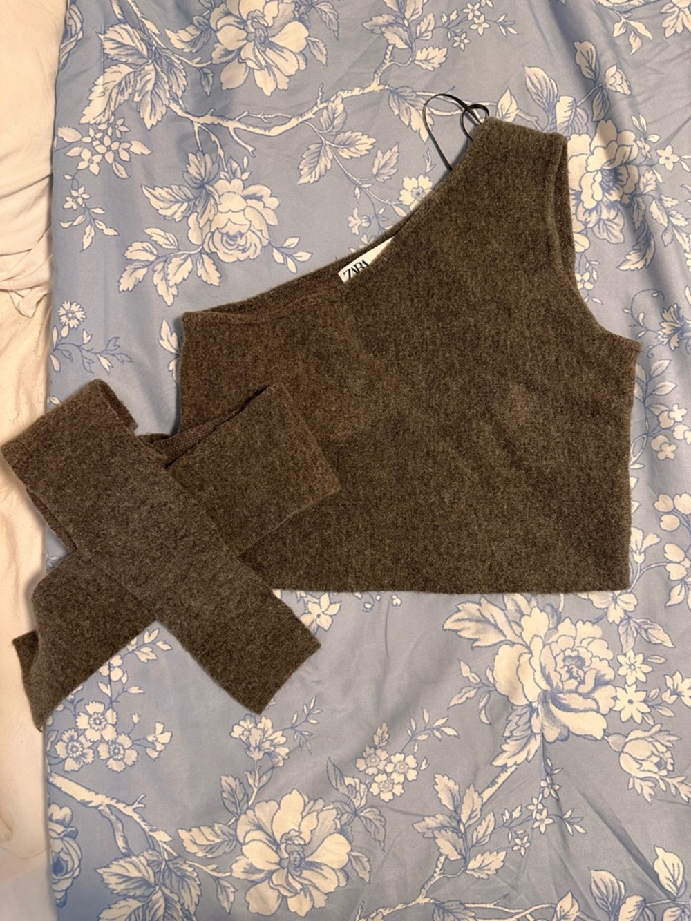 Zara Heathered Brown Knit Tank